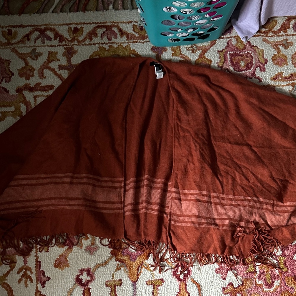 Forever 21 Rust Fringe Scarf